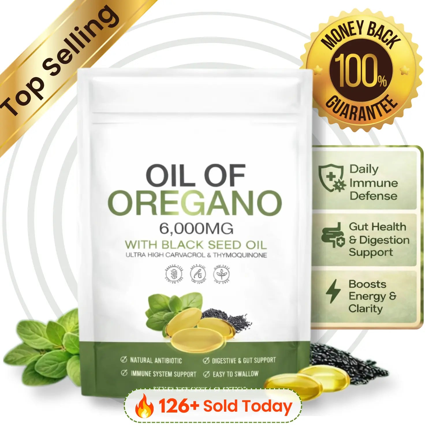 Anti-Inflammation Oil Of Oregano Softgels